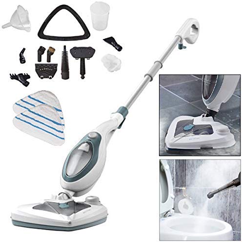 Voche 1500W Multi Function 20-in-1 Steam Floor Mop with Detachable Hand-Held Steam Cleaner - Includes 2 Microfibre Mop Pads