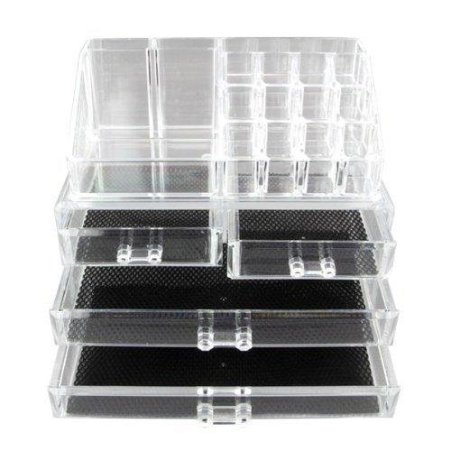 Vencer Standard-size Jewelry & Cosmetic/makeup Organizer Set (1 Top 4 Drawers)