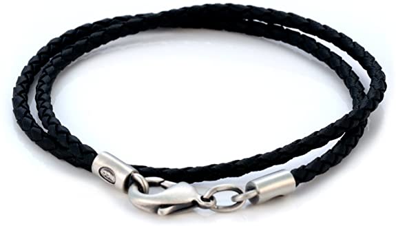 Bico 3mm (0.12 inch) Black Braided Necklace (CL13 Black) Tribal Surf Jewelry