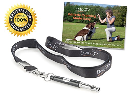 Dog Whistle - Free Dog Training eBook and Lanyard Necklace - Small and Large Dogs Obedience Aid – Train Your Pet From Barking – Completely Safe and Humane – Great Gift