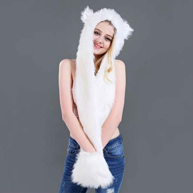HatButik Spirit Animal Furry Hood