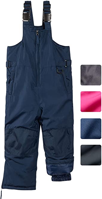 CHEROKEE Kids’ Snow Bib – Boys and Girls Insulated Ski Pants Overalls (4-18)