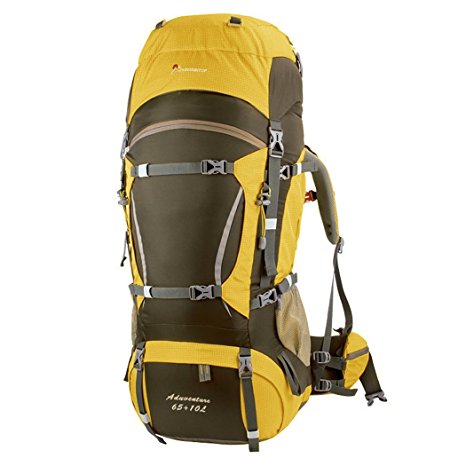 Mountaintop 65L 10L Internal Frame Hiking Backpack for Outdoor Hiking Travel Climbing Camping Mountaineering with Rain Cover-5821NEW