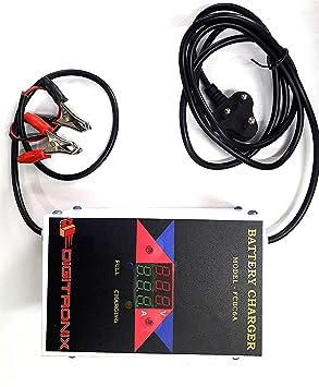 DigiTronix- Automobile Battery Charger for Car, Bike DG Set 12V 6Amp Fully Automatic