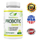 PROBIOTIC BOOSTER 15 Best for Digestive Balance and Immune System Health - No Refrigeration Shelf Stable 15 BILLION CFU with Money Back Guarantee - Naturally Encapsulated Probiotic Supplement