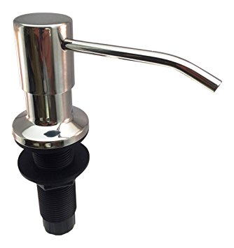 Ultimate Kitchen Stainless Steel Sink Soap Dispenser - Model SSD1 (Polished Finish) - Large Capacity 17 OZ Bottle - Easy Installation (Video Guide Included) - Well Built and Sturdy Countertop Soap Dispenser - 5 Yr Replacement Warranty