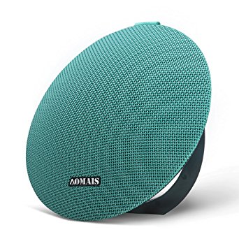 AOMAIS Ball Bluetooth Speakers,Wireless Portable Bluetooth 4.2,15W Superior Sound with DSP,Stereo Pairing for Surround Sound,Waterproof Rating IPX5,For Sports,Travel,Shower,Beach,Party(Turquoise)