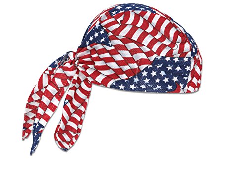 Ergodyne 6615 High-Performance Dew Rag, Stars and Stripes