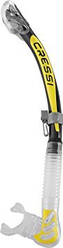 Cressi Unisex Alpha Ultra Dry Snorkel Ideal for Snorkelling, Apnea and Diving