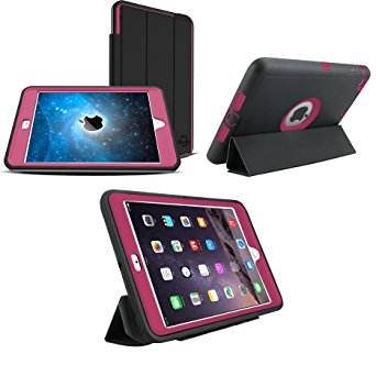 5-Piece Ultimate Protection iPad Pro (2015) 12.9 Case With Built-In Screen Protector | Drop Protection | Water, Dust, & Scratch Resistant (Rose)
