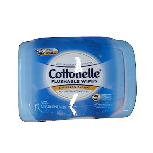 Cottonelle Fresh Flushable Moist Wipes Pop-Up Tub 42 Each (Pack of 2)