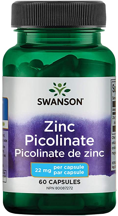 Swanson - zinc Picolinate Body Preferred Form 22 Mg, 60 Caps 1 count