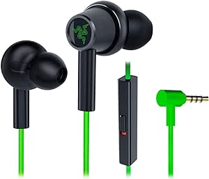 Razer Hammerhead Duo Console - Dual Driver Gaming In-Ear Headphone (Dual Driver Technology, Inline Microphone, Analog 3.5mm Jack, Dedicated Carry Case) Green