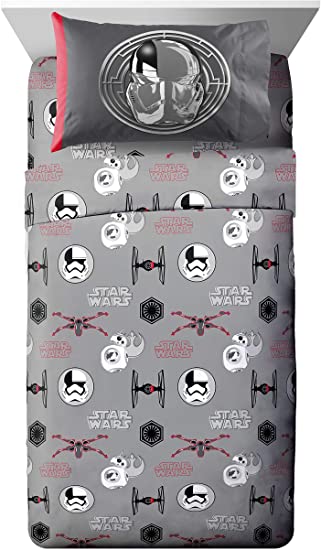 Jay Franco Ep 8 3 Piece Twin Sheet Set, Star Wars Grafix