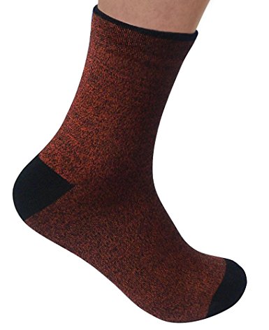Rambutan Men's "Colorful Luxury" Seamless Bamboo Socks US 8.5-12.5