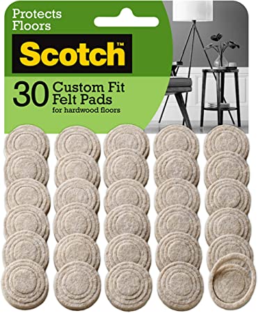 Scotch SP884-NA Field Custom Fit Felt Pads, Beige