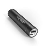 RAVPower Portable Charger 3200mAh External Battery Pack Power Bank 2nd Gen Luster Mini iSmart Technology Apple cablesadapters are not includedfor Phones Tablets and more-Black