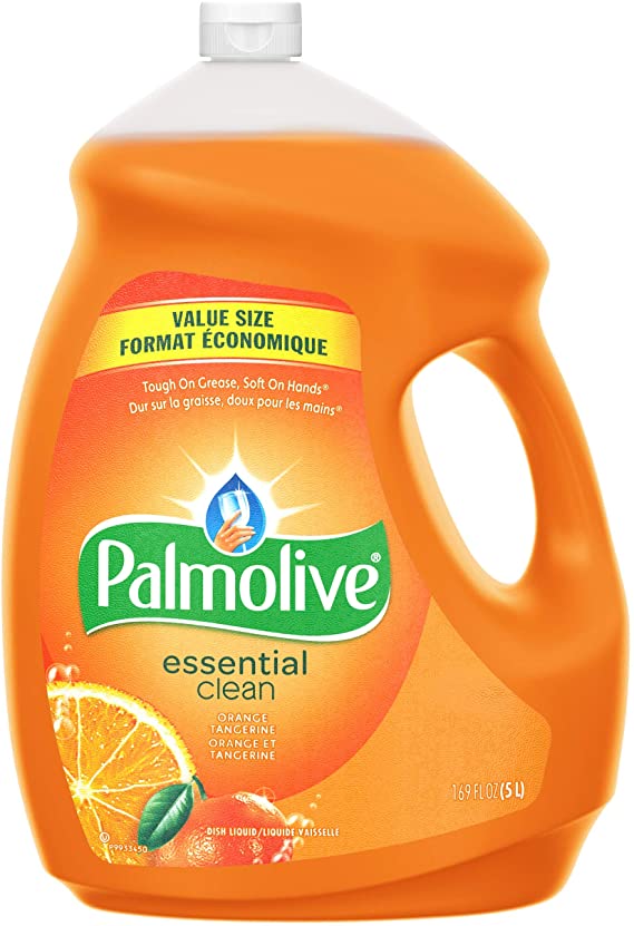 Palmolive Liquid Dish Soap, Essential Clean Orange 5 Liter