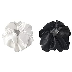 2 Pcs Bird Nest Hair Clips Satin Scrunchie Hair Claw Clamps Bun Makers Expandable Ponytail Holder Hair Accessories for Women and Girls