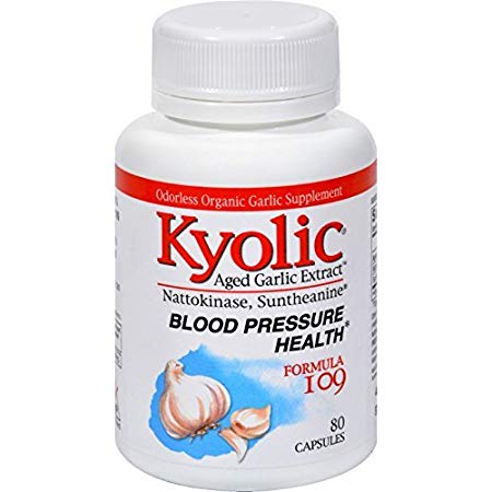 Kyolic Aged Garlic Extract Blood Pressure Health Formula 109 - 80 Capsules by Kyolic