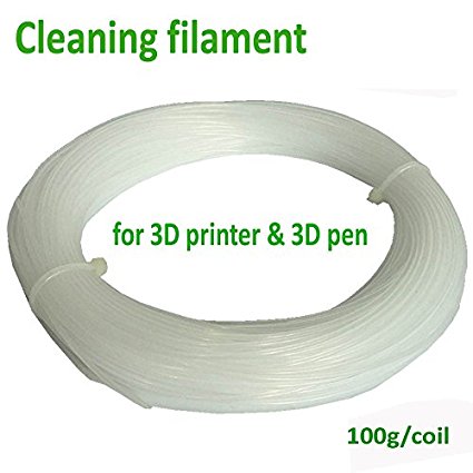 NovaMaker 1.75mm Cleaning Filament 3D Printer Filament, 0.1kg(0.22lb), Dimensional Accuracy  /- 0.05mm, Nature