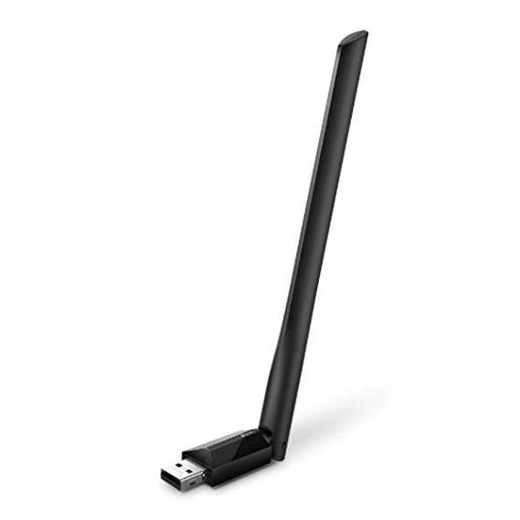 TP-Link Long Range - AC600 USB 2.0 WiFi Adapter | 2.4G/5G High Gain Dual Band Wireless Network Adapter for PC Desktop | Supports Windows 10, 8.1, 8, 7, XP/Mac OS X 10.9-10.14 (Archer T2U Plus)