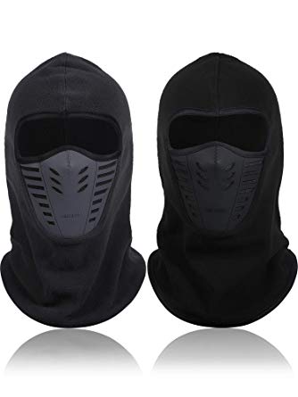 2 Pieces Balaclava Face Mask Ski Windproof Mask Motorcycle Sports Full Face Headwear