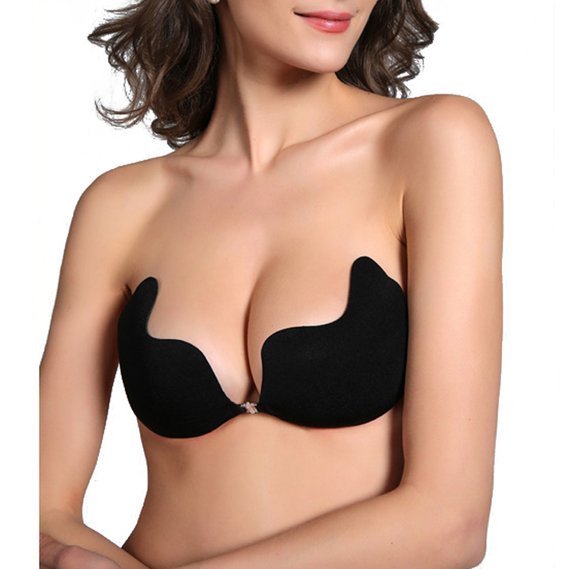 HDE Sexy Strapless Backless Self Adhesive Invisible Push-up Wing Bra Breast Pad