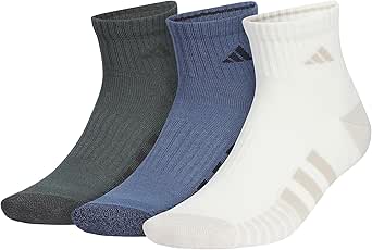 adidas Men's Cushioned Quarter Socks (3-pair)