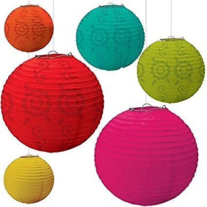 Fiesta Paper Lantern Value Pack Party Accessory (6-Pack)