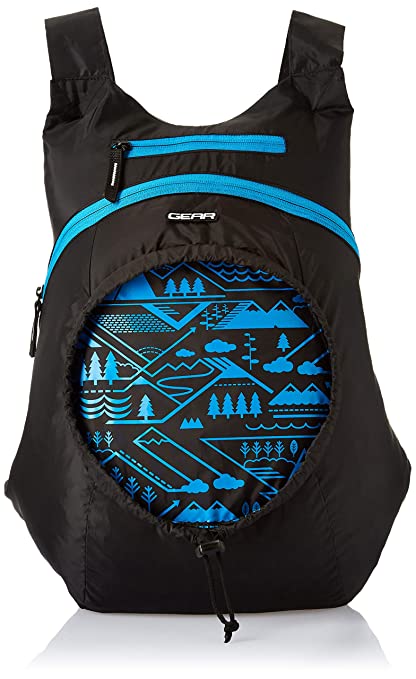 Gear Carryon Backpack Black- Blue (BKPCARYON0110)
