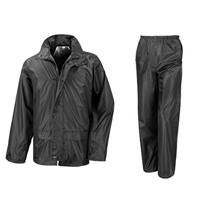 Result Mens Core Rain Suit (Trousers And Jacket Set)
