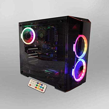 ViprTech Gaming PC Computer - AMD FX-4100 (4-Core @ 3.8Ghz), Radeon HD7470 1GB, 8GB RAM, 500GB HDD, WiFi, RGB