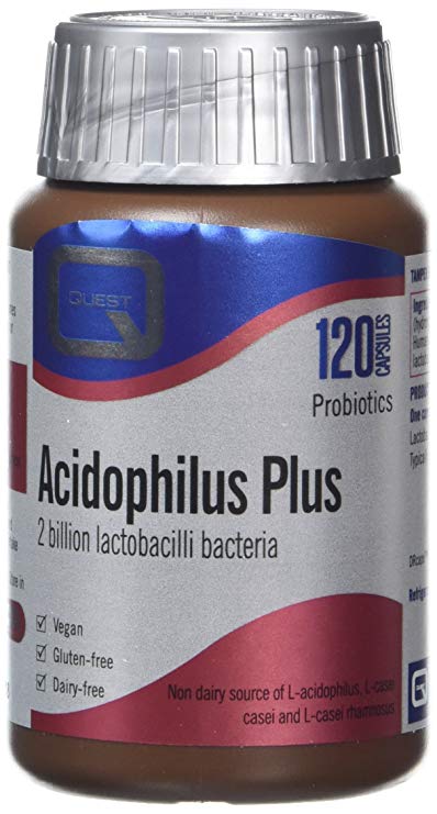 Quest Non Dairy Acidophilus Plus - Pack of 120 Vegetarian Capsules