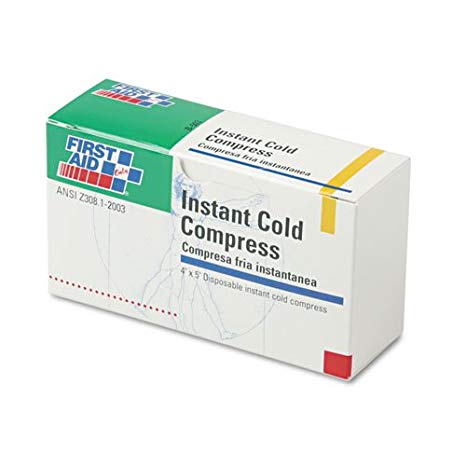 Instant Cold Compress, 5 Compress/Pack, 4"" x 5"", 5/Pack, Sold as 5 Each