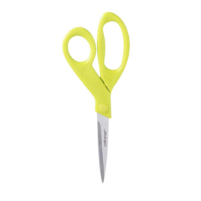 Darice 30067452 Straight, Green Handle, 8 Inches Scissors