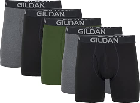 Gildan Men's Underwear Cotton Stretch Boxer Briefs, Multipack