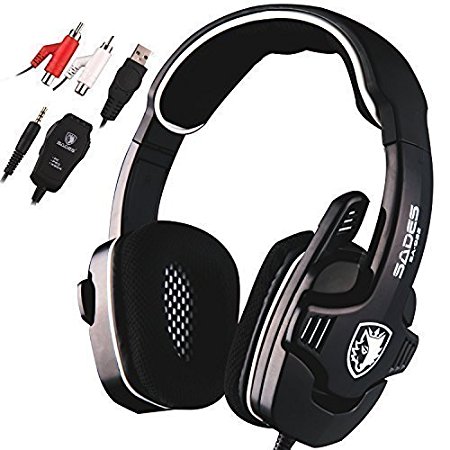 SADES SA922 Pro Surround Sound Stereo PC Gaming Headset Headphones with Microphone for XBOX/PS3/PC/Mobile Phone/iphone/ipad/Music