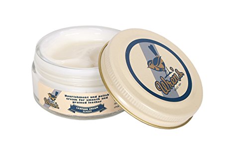 Wren’s Leather Cream Classic, nourishment and shoe polish cream for smooth and grained leather, quality and prestige since 1889 (neutral transparent)