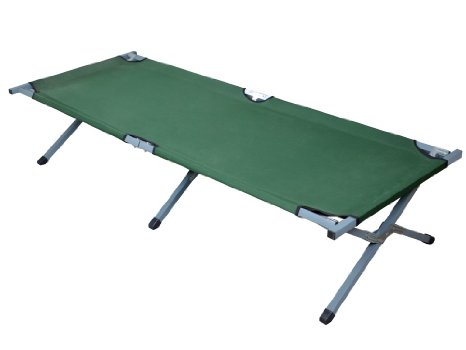 TMS® Outdoor Portable Folding Cot Military Hiking Camping Sleeping Bed Fish Full Size