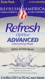 Refresh Optive Lubricant Eye Drops Advanced - 033 fl oz twin pack
