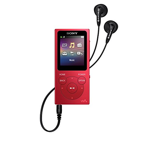 Sony NWE395/R 16GB Walkman MP3 Player (Red)