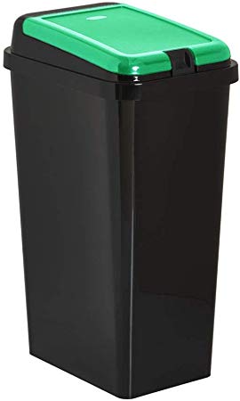 Home In Style 45 L Touch Top Bin/Waste & Recycling Bins/Kitchen Dustbin 1 YEAR LID WARRANTY (Green, 45)