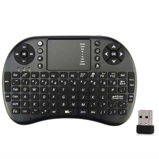 Cesert® Mini 2.4GHz Wireless 3 in 1 Keyboard with Mouse Touchpad for Android/PS3/Xbox 360/TV Box/PC with Windows OS, Mac, Linux (Battery Included)