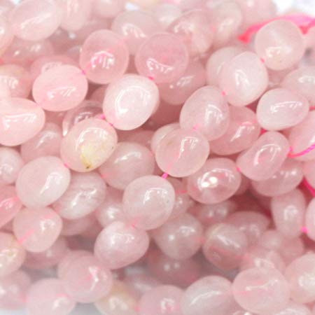 Natural Gemstone Beads Nuggets 8-10mm for Jewelry Making Loose Beads (Rose Quartz)