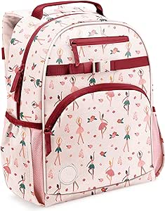 Simple Modern Toddler Backpack for School Girls and Boys | Kindergarten Elementary Kids Backpack | Fletcher Collection | Kids - Medium (15" tall) | Pink Ballerina