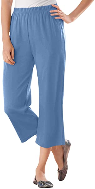 Woman Within Women's Plus Size 7-Day Knit Capri