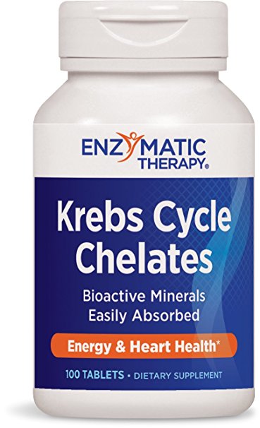 Enzymatic Therapy Krebs Cycle Chelates Tablets, 100 Count