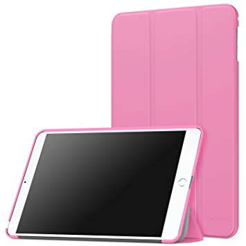 MoKo iPad Mini 4 Case - Ultra Slim Lightweight Smart-shell Stand Cover Case With Auto Wake / Sleep for Apple iPad Mini 4 (2015 edition) 7.9 inch iOS Tablet, PINK