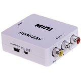 Generic Mini HD Video Converter Box HDMI to AVCVBS LR Video Adapter HDMI2AV Support NTSC and PAL Output